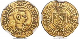 James V gold Ducat or "Bonnet Piece" 1539 VF Details (Edge Damage, Filing) NGC, Edinburgh mint, Saltire Cross mm, Third coinage, S-5373, Fr-25, Burns-...