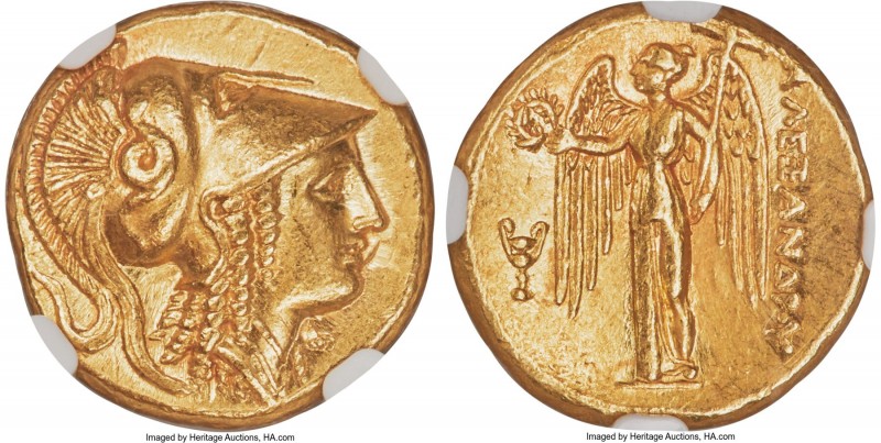 MACEDONIAN KINGDOM. Alexander III the Great (336-323 BC). AV stater (17mm, 8.61 ...