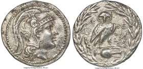 ATTICA. Athens. 2nd-1st centuries BC. AR tetradrachm (37mm, 16.26 gm, 12h). NGC Choice VF 5/5 - 3/5. New style coinage, ca. 143/2 BC, Diopha- and Diod...