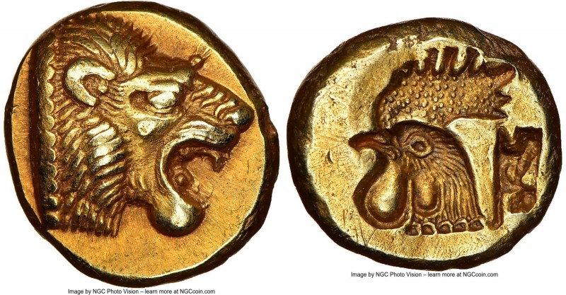 LESBOS. Mytilene. Ca. 521-478 BC. EL sixth-stater or hecte (11mm, 2.52 gm, 3h). ...