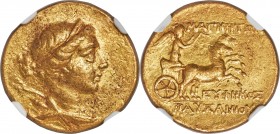 IONIA. Magnesia ad Maeandrum. Ca. mid-2nd century BC. AV stater (18mm, 8.45 gm, 12h). NGC AU 5/5 - 3/5. Ca. 155-145 BC. Euphemus and Pausanius, magist...