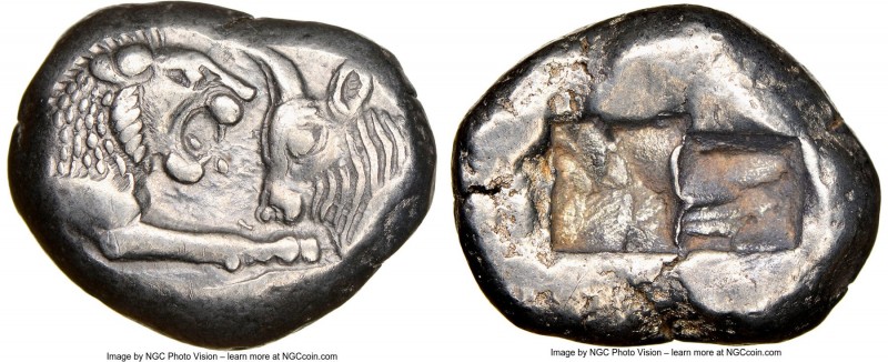 LYDIAN KINGDOM. Croesus (561-546 BC). AR stater or double siglos (20mm, 10.76 gm...