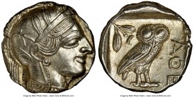 NEAR EAST or EGYPT. Ca. 5th-4th centuries BC. AR tetradrachm (24mm, 17.20 gm, 12h). NGC MS 5/5 - 4/5. Head of Athena right, wearing crested Attic helm...