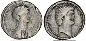SYRIA. Antioch (?). Cleopatra VII and Marc Antony, rulers of the East (37-30 BC). AR tetradrachm (27mm, 14.75 gm, 1h). NGC Choice Fine 5/5 - 2/5, brus...