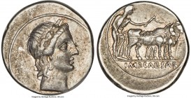 Octavian, as Sole Imperator (30-27 BC). AR denarius (20mm, 3.85 gm, 7h). NGC XF 5/5 - 4/5, light marks. Italian mint, ca. AD 29-27. Laureate head of A...