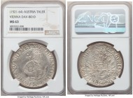 Ferdinand I Taler ND (1521-1564) MS63 NGC, Vienna mint, Dav-8010. Star mintmark. Rarely encountered so fine, with doubling observed over both sides an...
