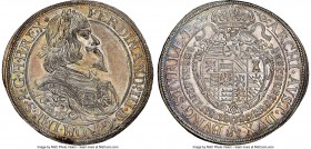 Ferdinand III Taler 1651 MS64 NGC, Graz mint, KM957, Dav-3190. A stunningly detailed 17th-century taler whose designs are impressively maintained to a...