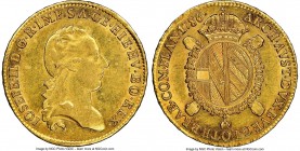 Joseph II gold Souverain d'Or 1786-(b) AU58 NGC, Brussels mint, KM33, Fr-142 (Very Rare; under Belgium). Minted under the emperor of Austria at Brusse...