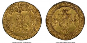 Flanders. Philippe le Bon (1419-1467) gold Lion d'or (Gouden Leeuw) ND (1454-1466) MS62 PCGS, Bruges mint, Fr-185, Delm-489, Vanhoudt-16BG. 4.23gm. Se...
