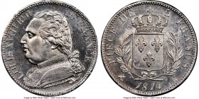 Louis XVIII 5 Francs 1814-K MS64 NGC, Bordeaux mint, KM702.7, Gad-591. The first example of the type we have seen hailing from the Bordeaux mint, and ...
