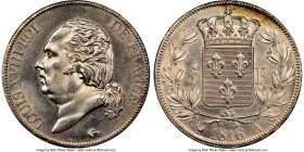 Louis XVIII 5 Francs 1816-A MS63 NGC, Paris mint, KM711.1, Dav-87, Gad-614. A splendid selection of this issue that becomes quite scarce and desirable...