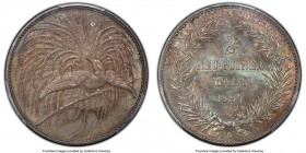 German Colony. Wilhelm II 2 Mark 1894-A MS64 PCGS, Berlin mint, KM6, J-706. A type of endless popularity and full covetability this close to gem, a sl...