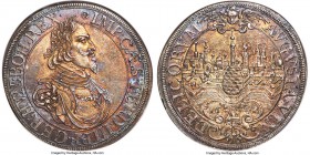 Augsburg. Free City Taler 1642 MS63 NGC, KM77, Dav-5039. With the name and titles of Ferdinand III. Finely textured over gleaming surfaces, Ferdinand'...