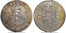 Baden. Georg Friedrich Taler 1622 AU58 NGC, KM26, Dav-6046. A lovely cabinet-toned selection of this elusive taler issue displaying soft pastel colora...