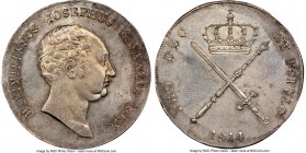 Bavaria. Maximilian I Joseph "Mace & Sword" Taler 1814 MS65 NGC, Munich mint, KM706.1, Dav-552. An attractive gem example of this issue, captivating i...