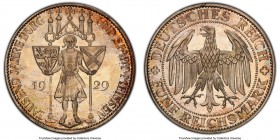 Weimar Republic Proof "Meissen" 5 Mark 1929-E PR66 PCGS, Muldenhutten mint, KM66, J-339. Struck to commemorate the 1,000th anniversary of the founding...