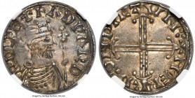 Kings of All England. Edward the Confessor (1042-1066) Penny ND (1059-1062) MS66 NGC, Wilton mint, Haerred as moneyer, Hammer Cross type, S-1182, N-82...