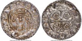 William I, the Conqueror (1066-1087) Penny ND (c. 1083-1086) MS63 NGC, Winchester mint, Leofwold as moneyer, Paxs type, S-1257, N-848. 1.38gm. +ǷILLEM...