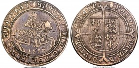 Edward VI (1547-1553) Crown 1552 VF25 PCGS, Tower mint, Tun mm, S-2478, N-1933. A captivating example of this scarce type bestowed with a steely lilac...