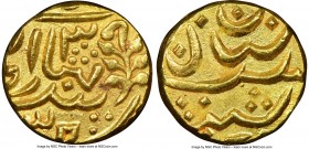 Karauli. Arjun Pal gold Mohur Year 3 (1878) MS66 NGC, Sawai Jaipur mint, KM57 (this coin), Fr-Unl. Struck in the name of Victoria. A very rare Mohur f...