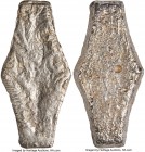 Kiev silver "Hexagonal" Grivna ND (c. 11th-13th Century) XF (Scratched), Petrov-Plate 8, 350, Spassky-pg. 64, Fig. 43. 81x40mm. 156.45gm. Remarkably b...