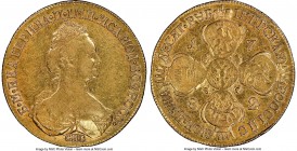 Catherine II gold 10 Roubles 1782-CПБ VF35 NGC, St. Petersburg mint, KM-C79b, Fr-129b, Bit-43 (R1). By far the scarcest date in the series, and one wh...