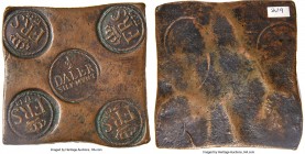 Frederick I Plate Money 1/2 Daler 1738 VF, Avesta mint, KM-PM65, AAH-290, Tingström-Plate 308. 87x89mm. 359.81gm. A fairly rare date, for which Tingst...