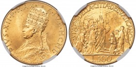 Pius XII gold 100 Lire MCML (1950) MS67 NGC, KM48. Opening of the Holy Year door issue. AGW 0.1502 oz.

HID09801242017

© 2020 Heritage Auctions |...