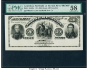 Argentina Provincia de Buenos Aires 20 Pesos Oro 8.11.1881 Pick S540fp Proof PMG Choice About Unc 58. 

HID09801242017

© 2020 Heritage Auctions | All...