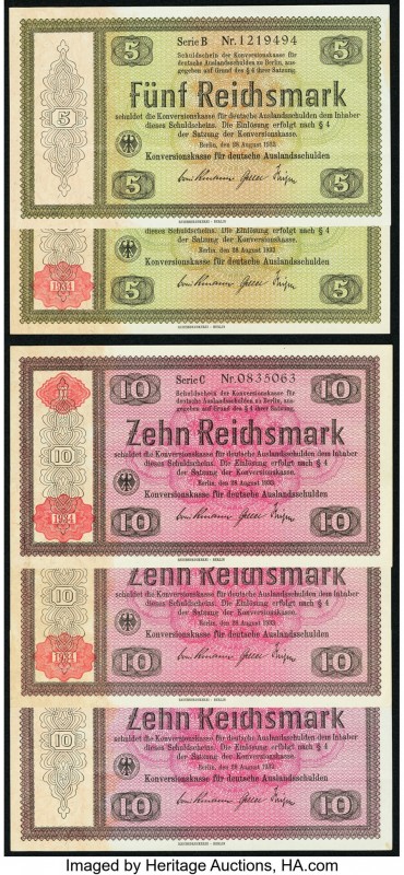 Austria and Germany Lot of 10 Examples Very Fine-Choice Uncirculated. Pinholes a...