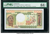 Cameroon Banque des Etats de l'Afrique Centrale 10,000 Francs ND (1978-81) Pick 18b PMG Choice Uncirculated 64 EPQ. 

HID09801242017

© 2020 Heritage ...