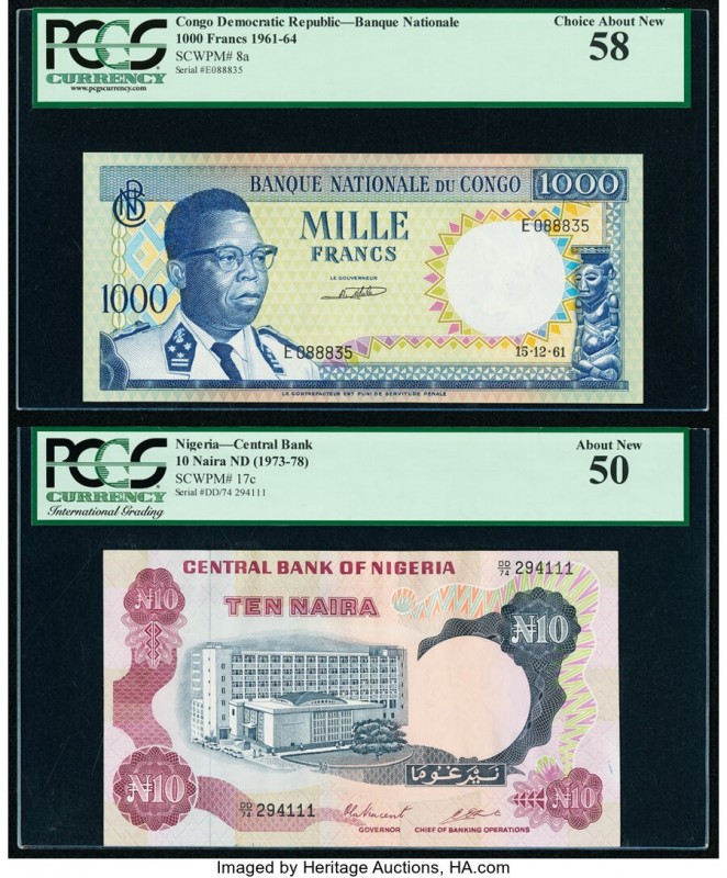 Congo Democratic Republic Banque Nationale du Congo 1000 Francs 15.12.1961 Pick ...