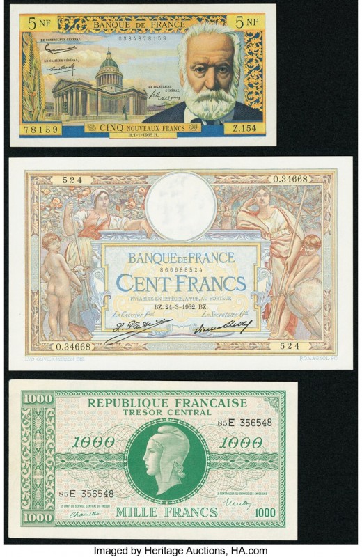 France Three Examples Very Fine-Extremely Fine. 

HID09801242017

© 2020 Heritag...