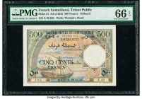 French Somaliland Tresor Public, Cote Francaise des Afars et des Issas 500 Francs ND (1952) Pick 27 PMG Gem Uncirculated 66 EPQ. 

HID09801242017

© 2...