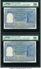 India Reserve Bank of India 100 Rupees ND (1950) Pick 41a Jhun6.7.1.1 PMG About Uncirculated 50 (2). Staple and spindle holes at issue.

HID0980124201...
