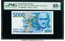 Israel Bank of Israel 5000 Sheqalim 1984 / 5744 Pick 50a PMG Superb Gem Unc 68 EPQ. 

HID09801242017

© 2020 Heritage Auctions | All Rights Reserved