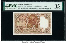 Italian Somaliland Cassa Per La Circolazione Monetaria Della Somalia 5 Somali 1951 Pick 16 PMG Choice Very Fine 35. 

HID09801242017

© 2020 Heritage ...