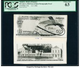 Jamaica 50 Cents 14.3.1968 Pick Unlisted Face and Back Photographic Proofs PCGS Choice New 63. Mounted on cardstock. 

HID09801242017

© 2020 Heritage...