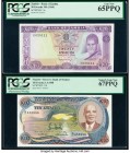 Malawi Reserve Bank of Malawi 10 Kwacha 1.4.1988 Pick 21b PCGS Superb Gem New 67PPQ. Zambia Bank of Zambia 20 Kwacha ND (1969) Pick 13c PCGS Gem New 6...