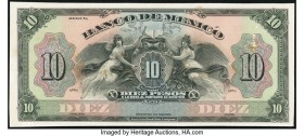 Mexico Banco de Mexico 10 Pesos ND (1925-34) Pick 22p Proof Extremely Fine-About Uncirculated. Mounted on cardstock with some damage evident. 

HID098...