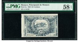 Monaco Principaute de Monaco 50 Centimes 20.3.1920 Pick 3a PMG Choice About Unc 58 EPQ. 

HID09801242017

© 2020 Heritage Auctions | All Rights Reserv...