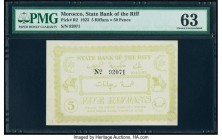 Morocco State Bank of the Riff 5 Riffans = 50 Pence 1923 Pick R2 PMG Choice Uncirculated 63. 

HID09801242017

© 2020 Heritage Auctions | All Rights R...