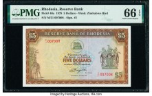 Rhodesia Reserve Bank of Rhodesia 5 Dollars 15.5.1979 Pick 40a PMG Gem Uncirculated 66 EPQ. 

HID09801242017

© 2020 Heritage Auctions | All Rights Re...