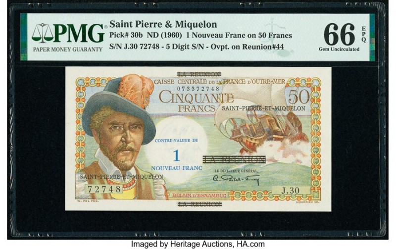 Saint Pierre and Miquelon Caisse Centrale de la France d'Outre-Mer 1 Nouveau Fra...