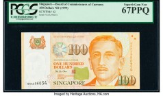 Singapore Board of Commissioners of Currency 100 Dollars ND (1999) Pick 42 TAN#P-5a PCGS Superb Gem New 67PPQ. 

HID09801242017

© 2020 Heritage Aucti...