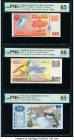 Sri Lanka Central Bank of Ceylon 50 Rupees 3.26.1979 Pick 87a PMG Gem Uncirculated 65 EPQ. Singapore Board of Commissioners of Currency 10; 20 Dollars...