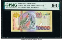 Suriname Centrale Bank 10,000 Gulden 1.1.2000 Pick 153 PMG Gem Uncirculated 66 EPQ. 

HID09801242017

© 2020 Heritage Auctions | All Rights Reserved