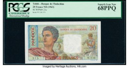 Tahiti Banque de l'Indochine 20 Francs ND (1963) Pick 21c PCGS Superb Gem New 68PPQ. 

HID09801242017

© 2020 Heritage Auctions | All Rights Reserved