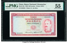 Timor Banco Nacional Ultramarino 60 Escudos 2.1.1959 Pick 23a PMG About Uncirculated 55. 

HID09801242017

© 2020 Heritage Auctions | All Rights Reser...