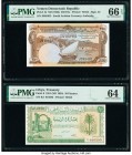 Yemen Democratic Republic South Arabian Currency Authority 250 Fils ND (1965) Pick 1b PMG Gem Uncirculated 66 EPQ. Libya Treasury 10 Piastres 1951 (ND...
